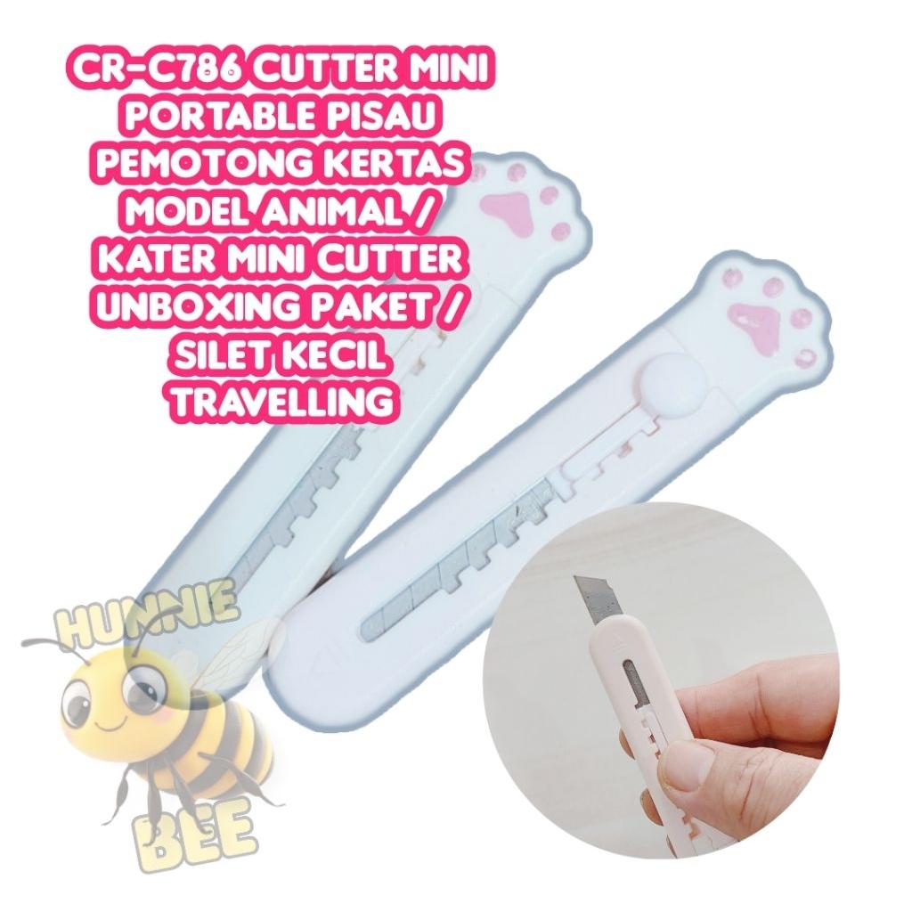 

CR-C786 Cutter Mini Portable Pisau Pemotong Kertas Model Animal / Kater Mini Cutter Unboxing Paket / Silet Kecil Travelling