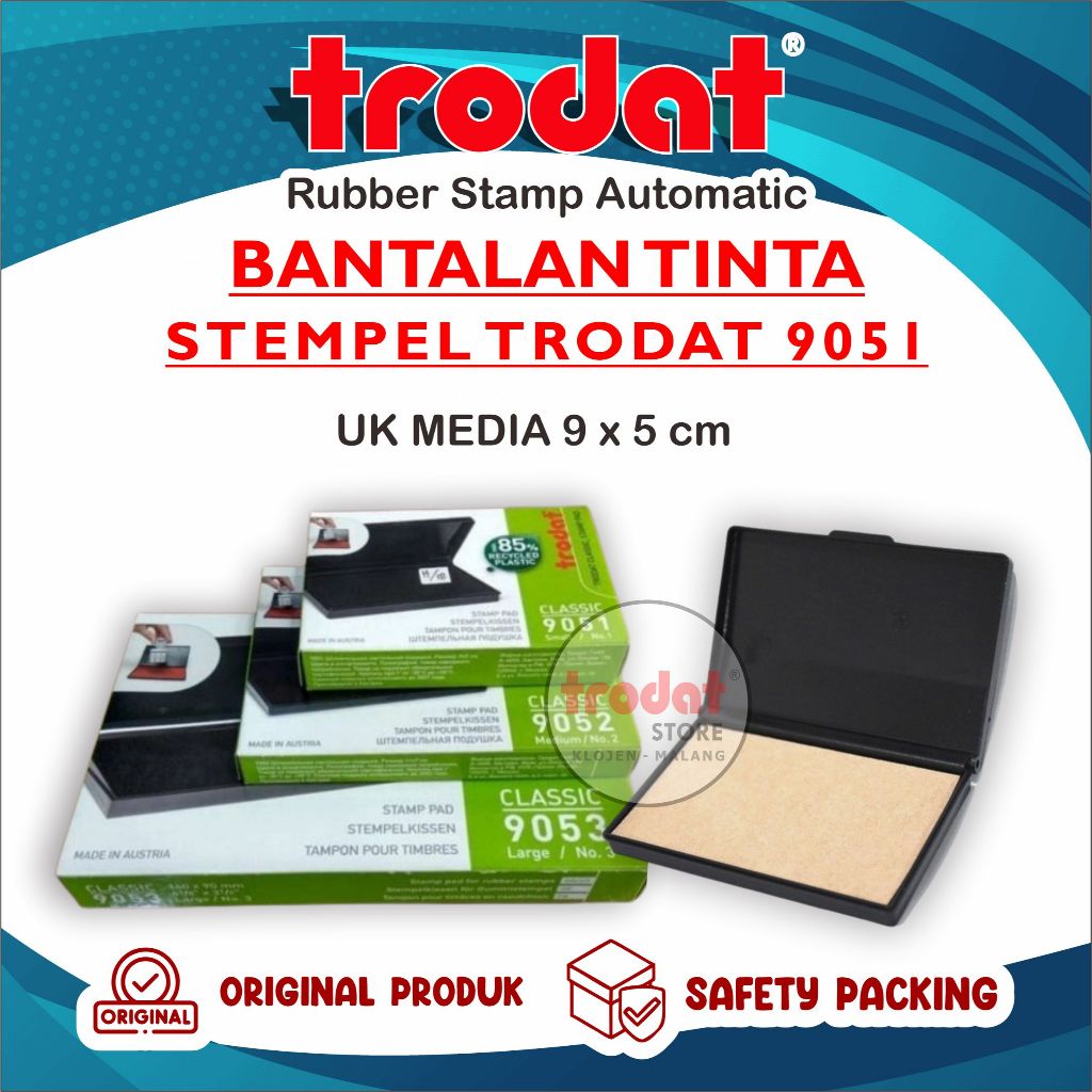 

Bantalan Stempel trodat 9051 | bantalan stempel 9x5 cm