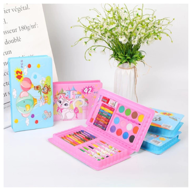 

CRAYON SET 42 PCS MEWARNAI 42PCS / CRAYON LUKIS ANAK 42PCS / PENSIL WARNA ANAK