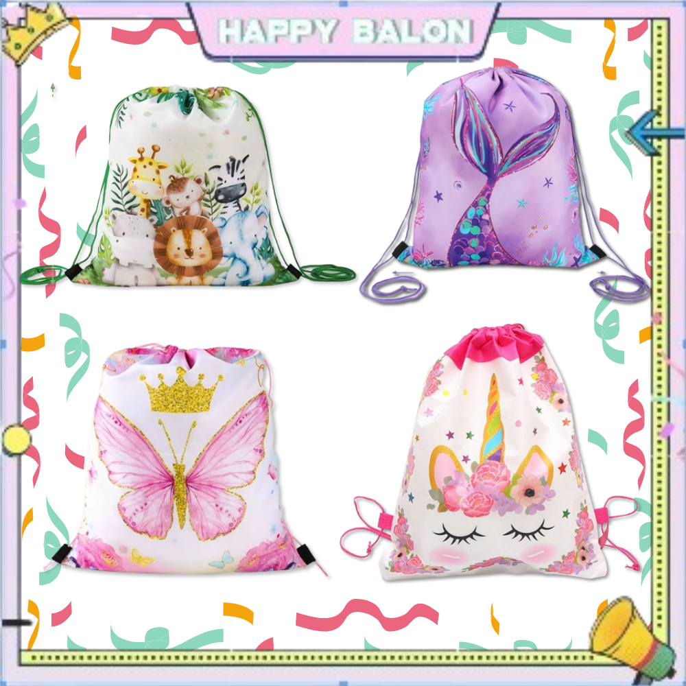 

Tas Ransel Serut Hadiah Goodie Bag Kantong Permen Untuk Hadiah Perlengkapan Pesta Ulang Tahun (Putri Duyung, Konstruksi, Animal)