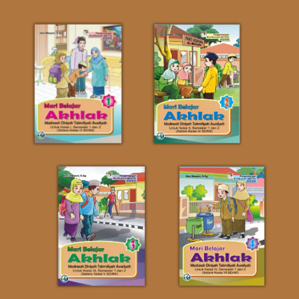 Buku MDTA Akhlak kelas 1,2,3,4