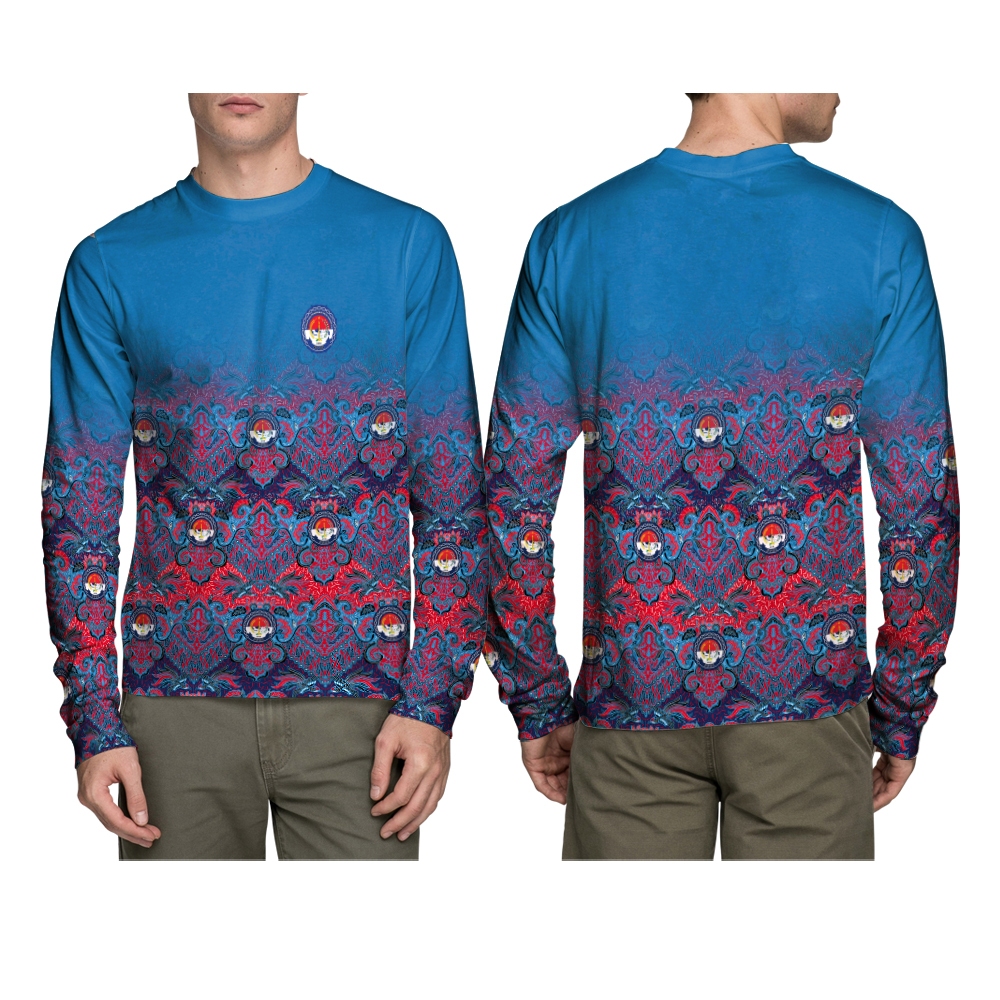 BAJU BATIK PPDI KAOS LENGAN PANJANG PRIA FULLPRINTING