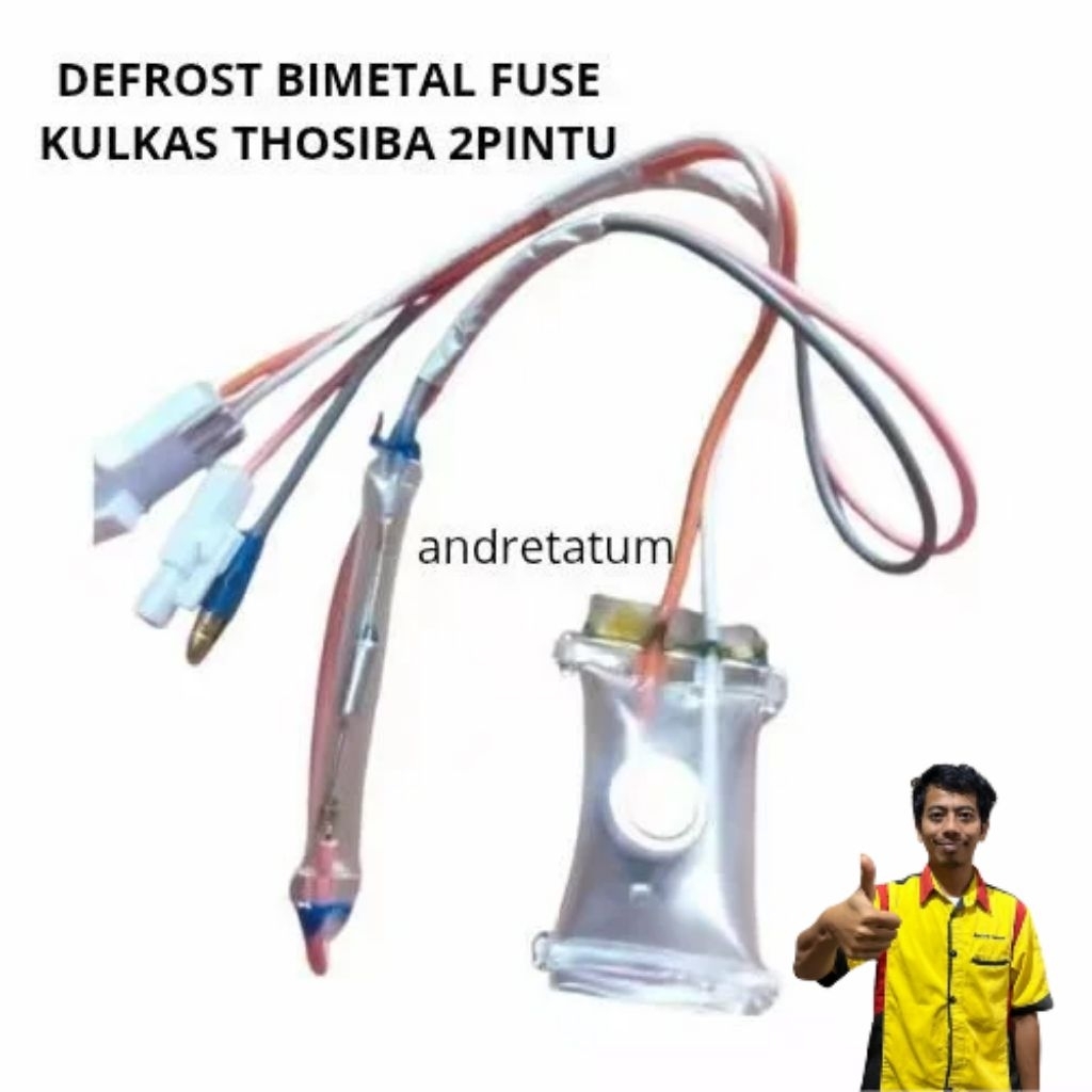 DEFROST BIMETAL FUSE KULKAS THOSIBA 2 PINTU