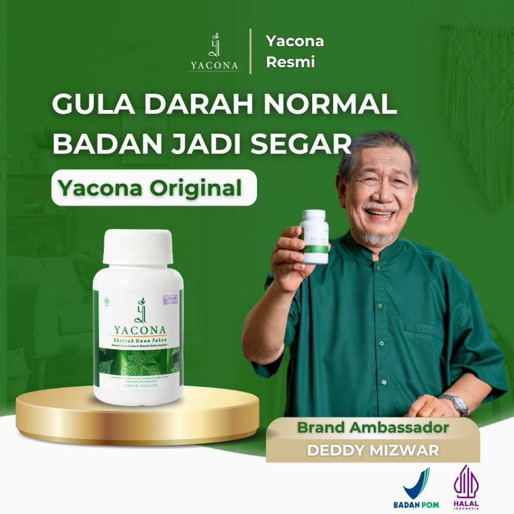 Yacona Asli Mengatasi Diabetes Sampai Ke Akarnya Yakona 1 Botol Isi 60 Kapsul