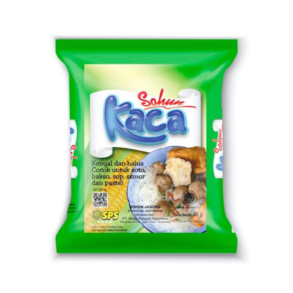 

SOHUN JAGUNG SOHUN KACA SOHUN KENYAL & HALUS 60g