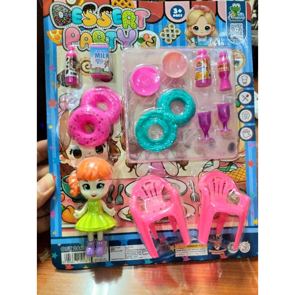 Promo Mainan Anak Meja Makan Anak Perempuan Mini Party Oct2147/2440