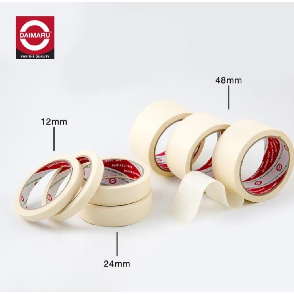 

DAIMARU Masking Tape Lakban kertas ukuran 24 mm / 48 mm - Roll.