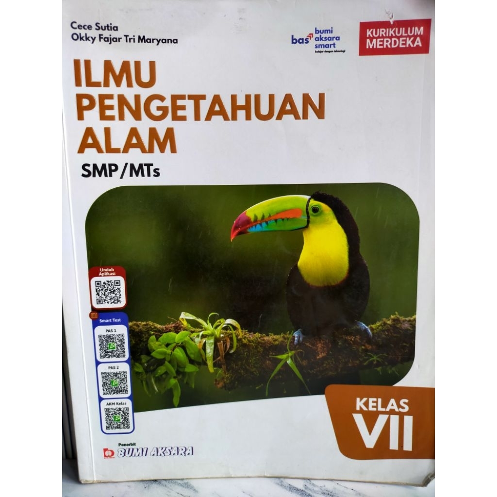 Buku Sekolah Ilmu Pengetahuan Alam untuk SMP Kelas 1 Bumi Aksara