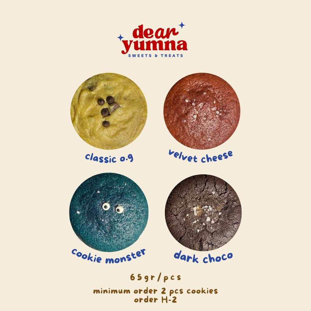 

SOFT BAKED COOKIES by Dear Yumna (Min. Order 2)