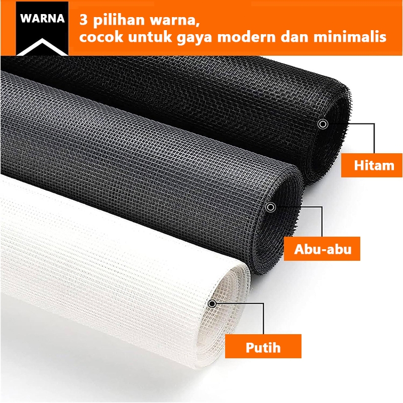 Gofilm Jaring Nyamok Nyamuk jendela layar DIY kelambu jaring DIY Untuk rumah dan kamar tidur