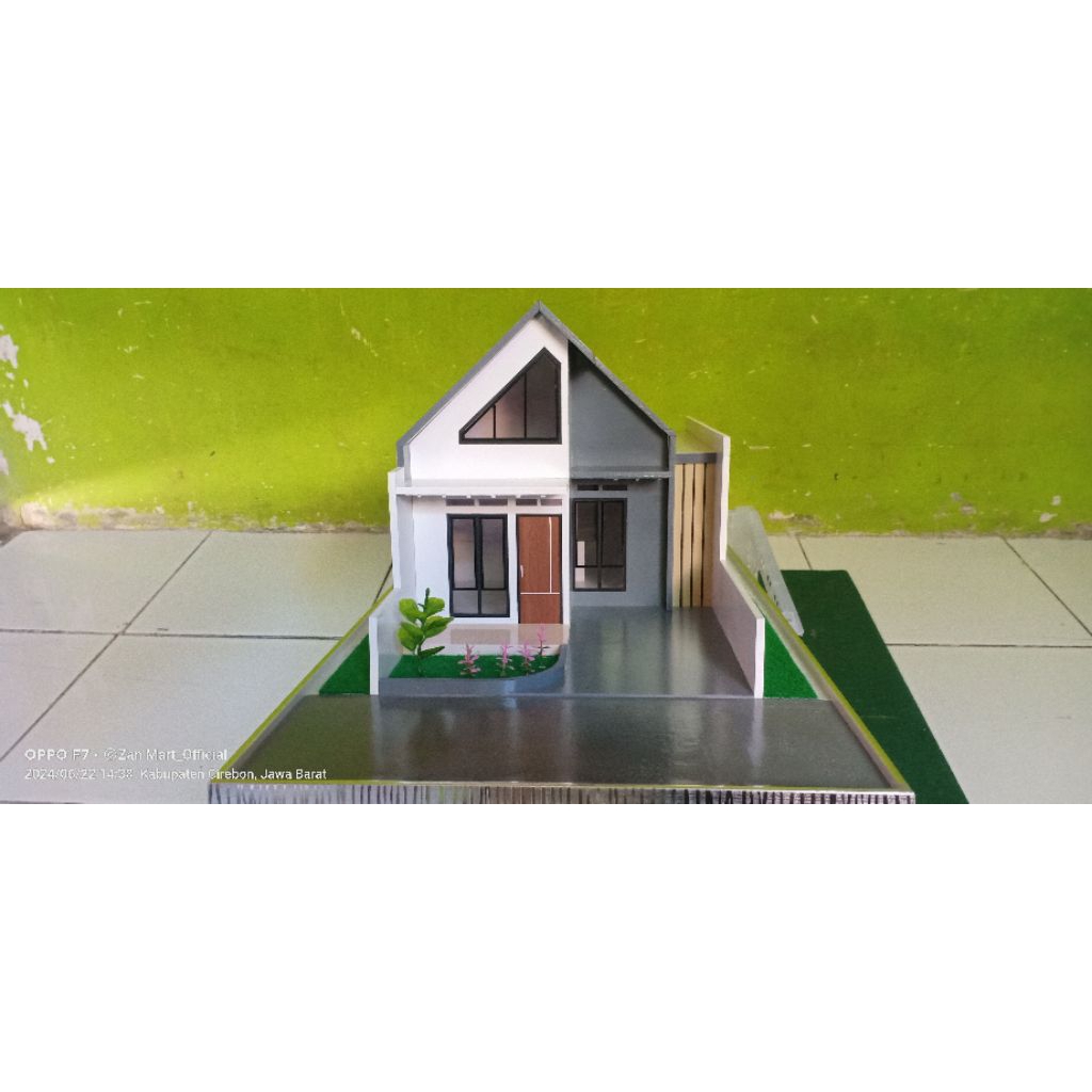 Maket miniatur rumah modern minimalis
