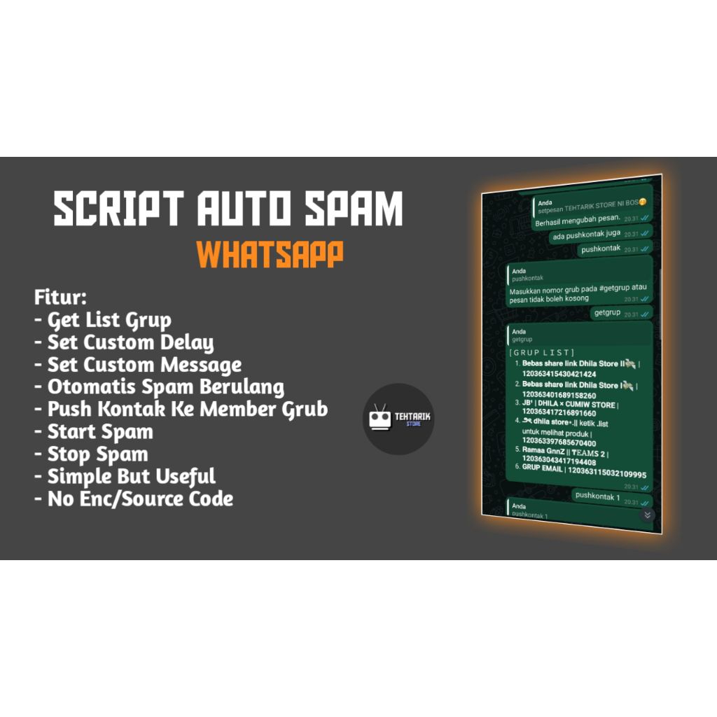 SCRIPT AUTO SPAM WHATSAPP
