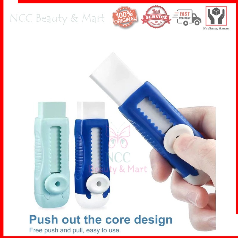 

* NCC * Penghapus Pensil Pencil Erases Pensil Warna Warni Mekanik Sliding Dorong Karet ATK