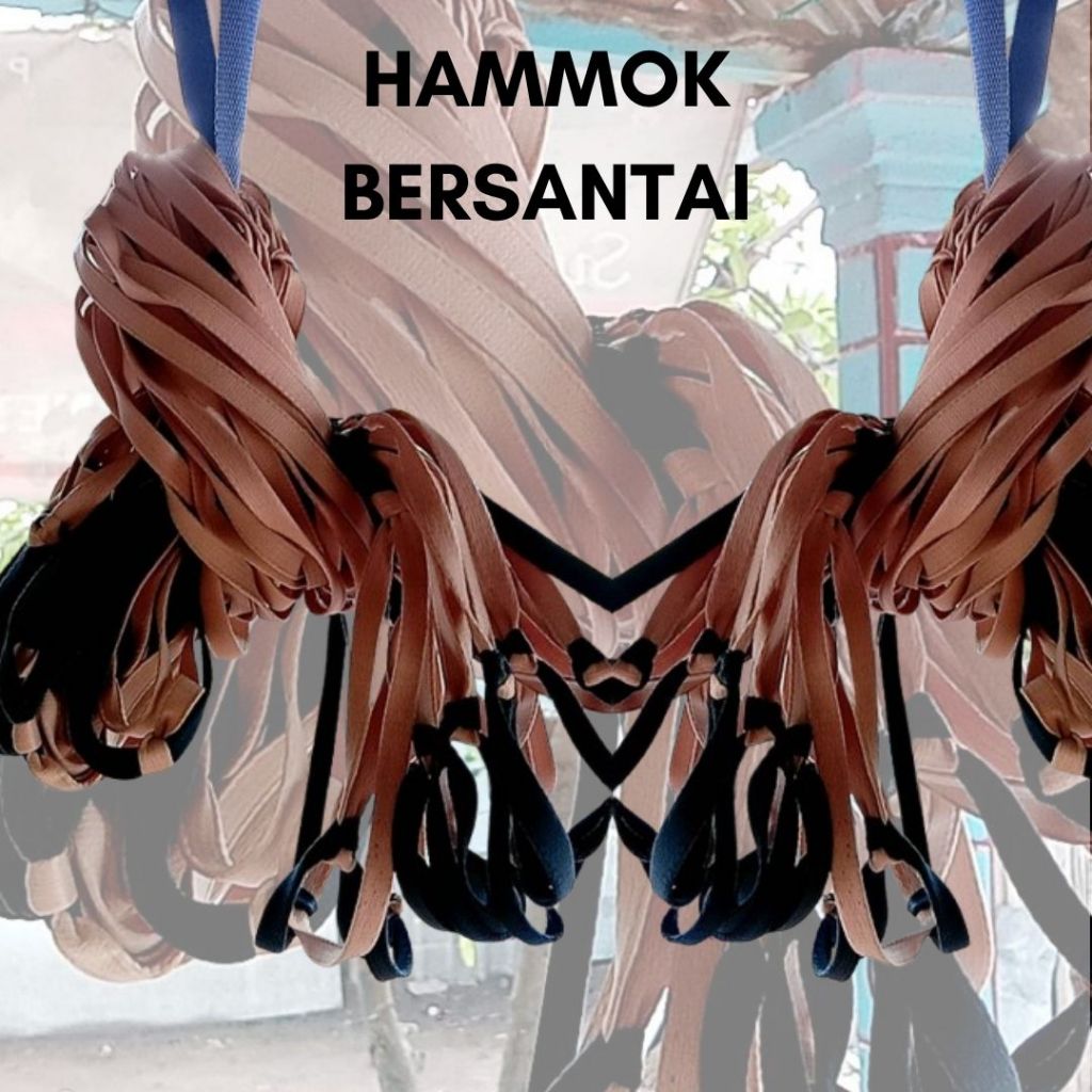 Hammock Gantung Pohon Ayunan Anak Dewasa Kain Tebal Tali Kuat