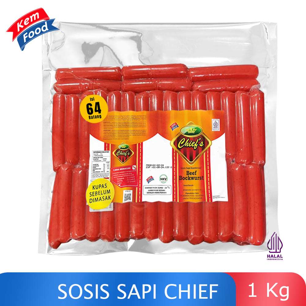 

Chief - Sosis Sapi (64 pcs) 1 Kg