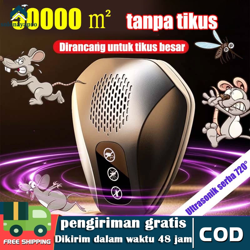 [20000 meter tanpa tikus] Pengusir Tikus Ultrasonik Anti Tikus Pengusir Tikus Ultrasonik Pengusir 4D