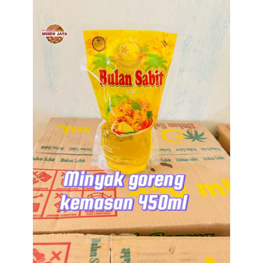 

Minyak goreng 450ml per karton isi 24pcs