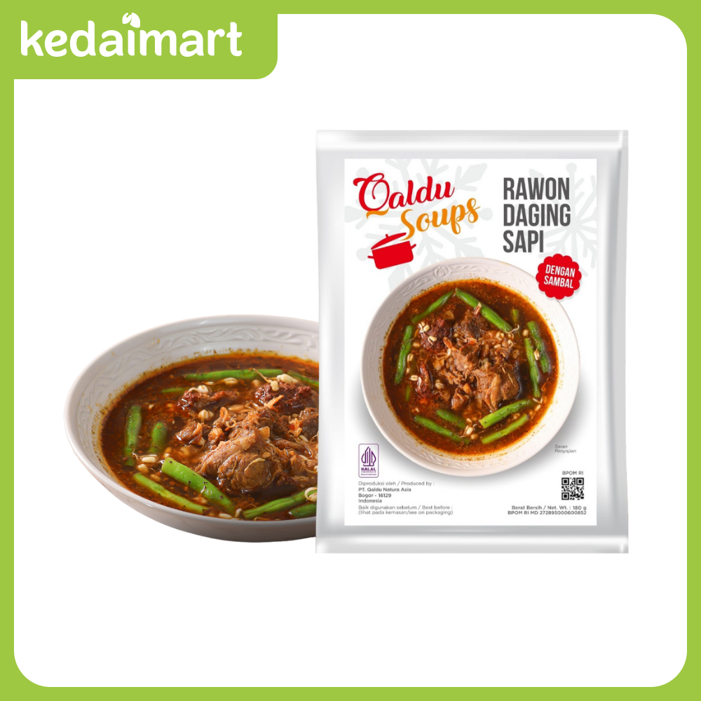 

Qaldu Soups Rawon Daging Sapi 180 Gram
