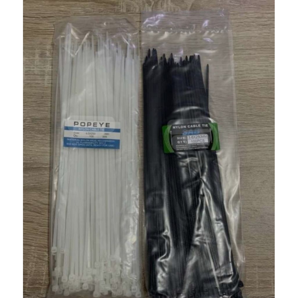 

Kabel ties 10cm Black & White