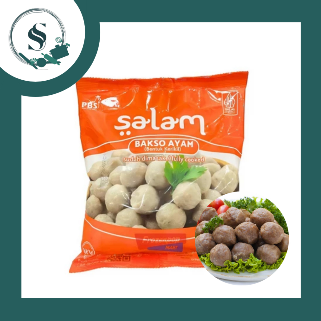 

(SM) SALAM BAKSO AYAM KERIKIL 500GR | Frozen Food Bakso Ayam Kerikil Salam