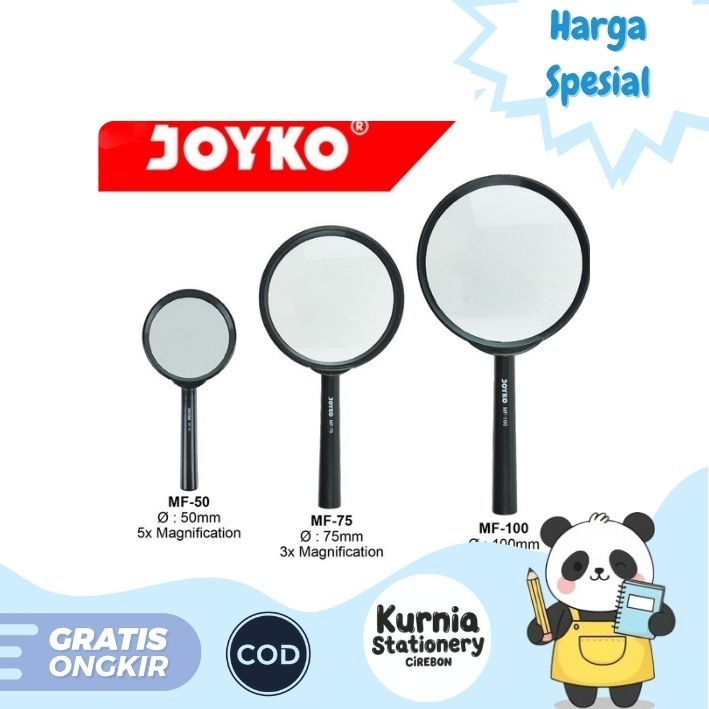 

Joyko Magnifier Kaca Pembesar MF-100 , MF-75 , MF-50
