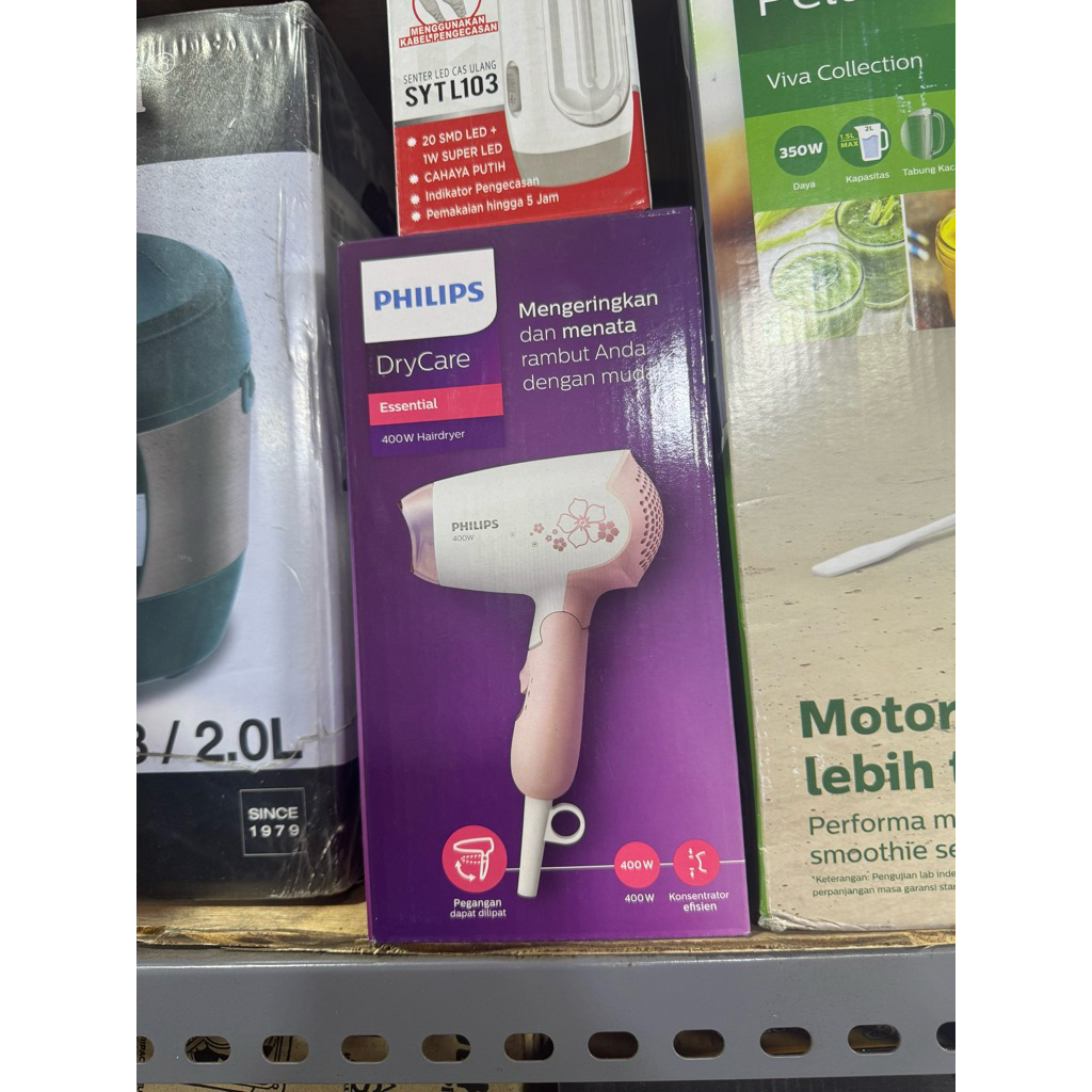 Hair Dryer Philips Essential 400W Bergaransi