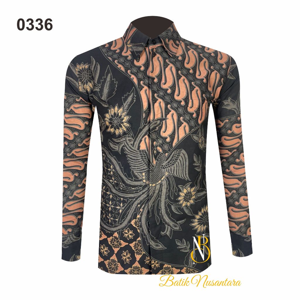 

Batik Nusantara Indonesia Kemeja Batik Slimfit Lapis Furing 0336 / Batik Pria