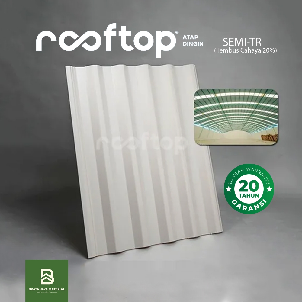 Atap uPVC Rooftop I Series I-Series Rumah Gedung Ruko Alderon Rooftuff Halodeck Solartuff  Semi Tran