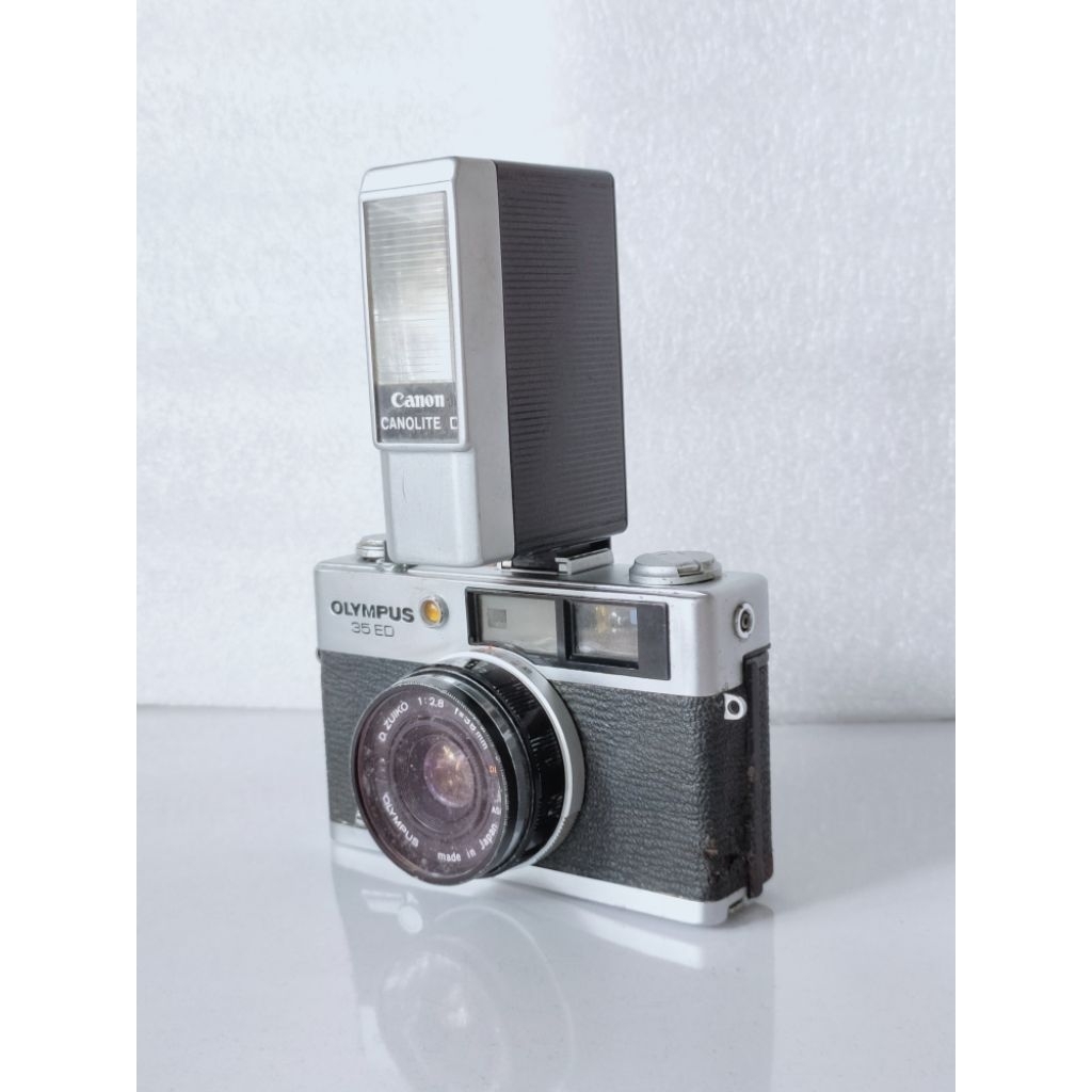 Flash camera vintage Canon Canolite D made in japan lampu blitz kamera lawas kamera analog klasik SL