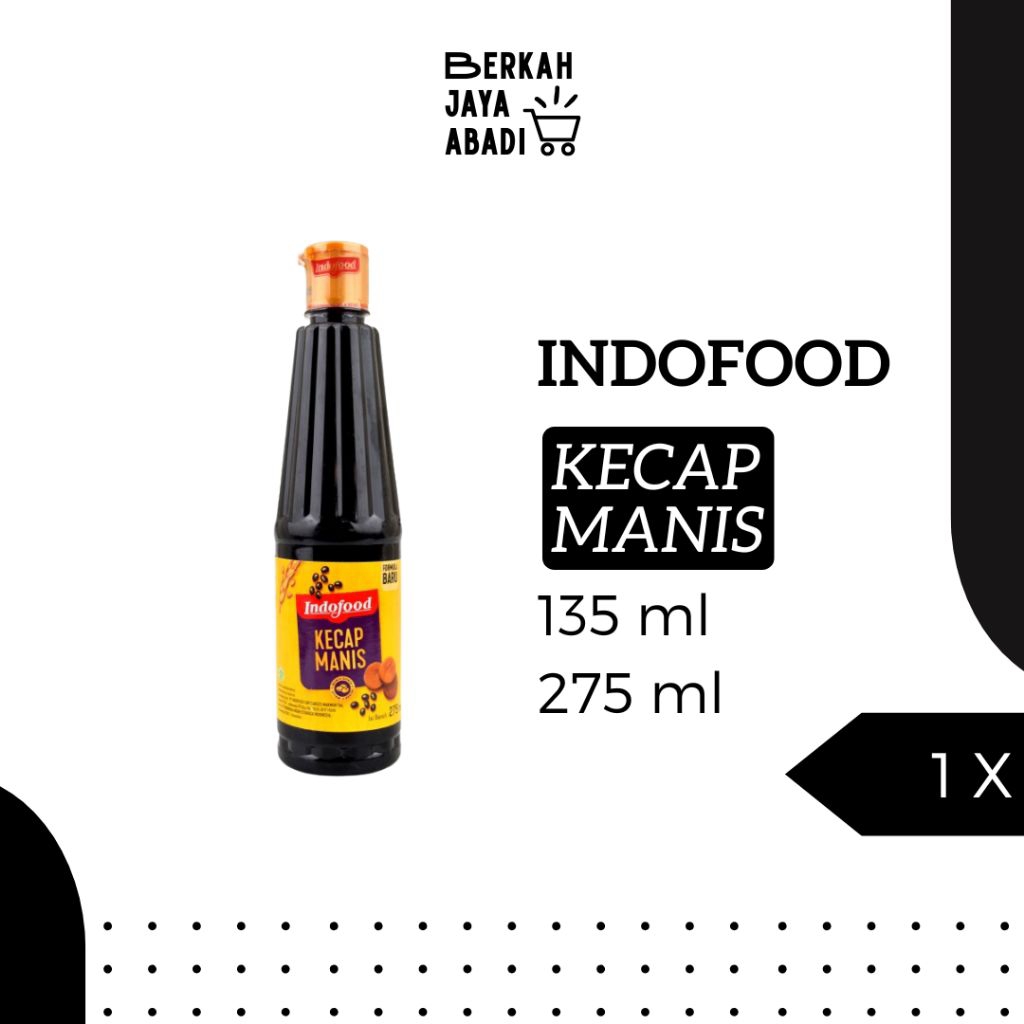 

INDOFOOD Kecap Manis Botol Bisa Refill | 135 ml | 275 ml | Kecap Murah | Grosir