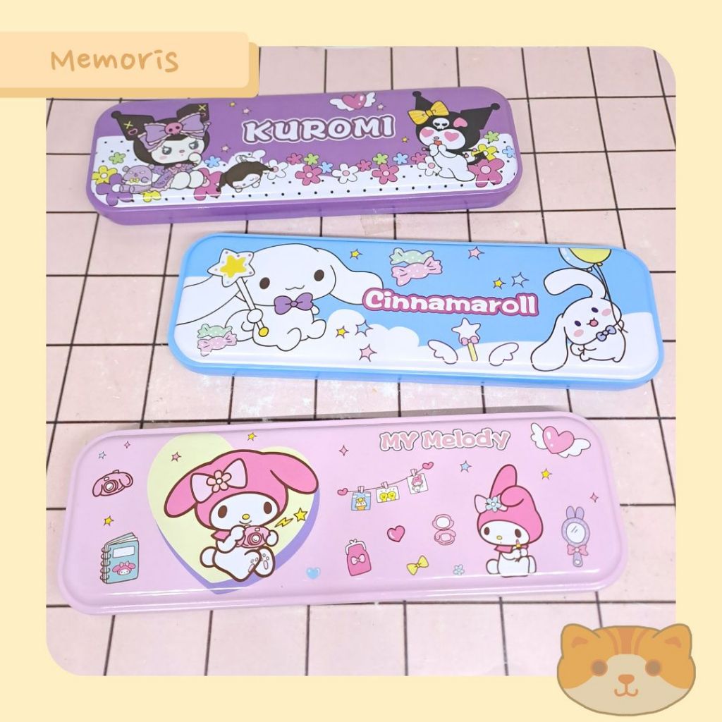 

Kotak Pensil Case Minimalis Seng Kaleng Cinnamoroll My Melody Kuromi Labubu