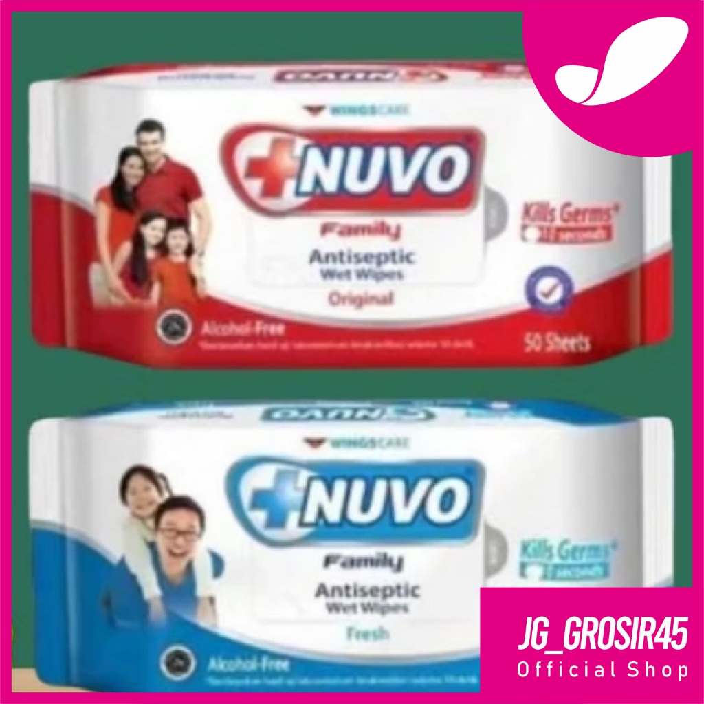NUVO WET WIPES 50'S - TISU BASAH