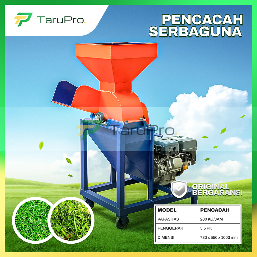 Mesin Pencacah Rumput Multifungsi - Mesin Chopper Rumput 200 Kg/Jam