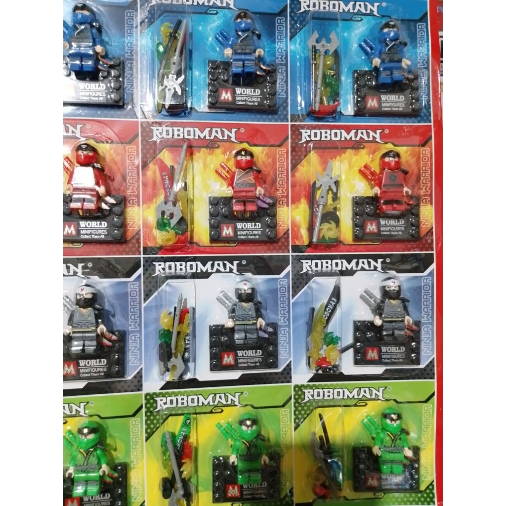 ninja roboman/ lego ninja warior/mainan anak mini figure