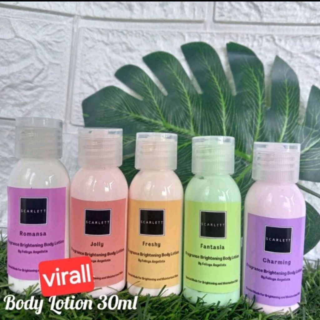 5 PCS Scarlett body lotion mini 30ml