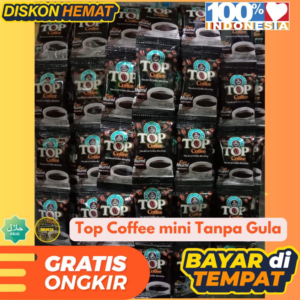

[Rencengan] Top coffee kopi bubuk 6g isi 10