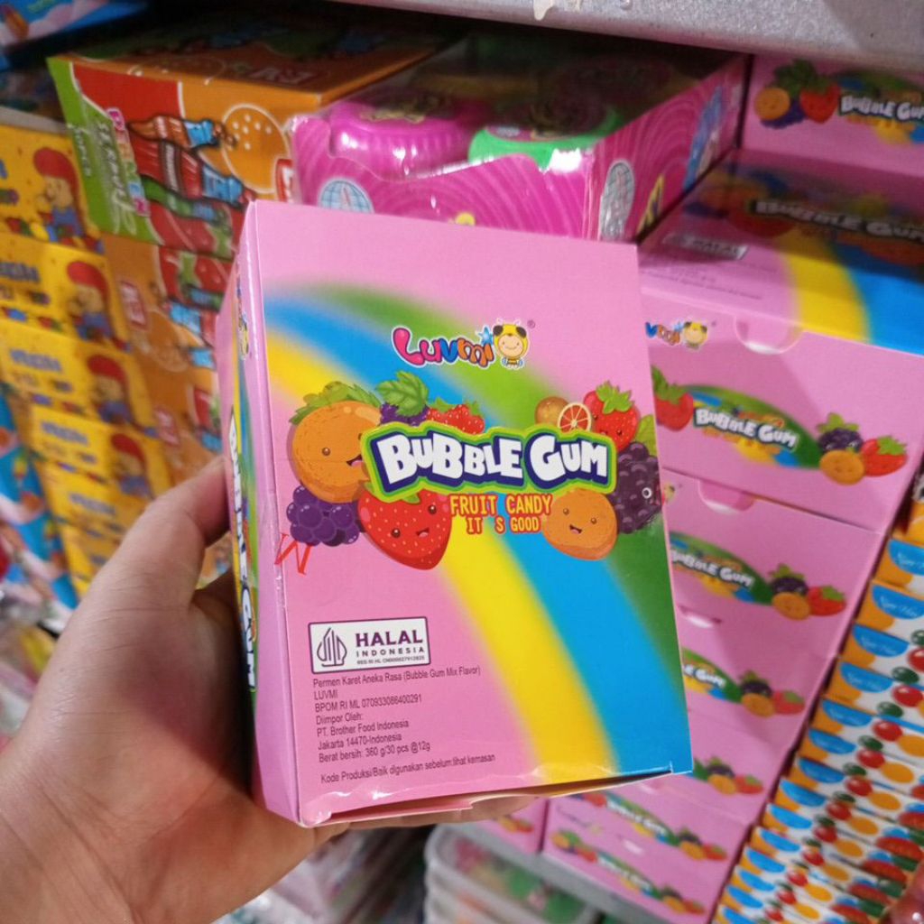 

BUBBLE GUM rasa mix isi 30 pcs
