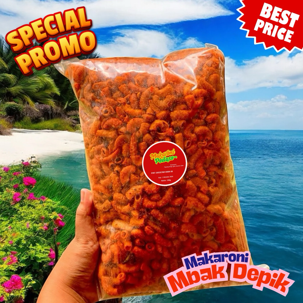 

Makaroni Super Pedas Isi 250 Gram – Rasa Mantul Harga Minimal