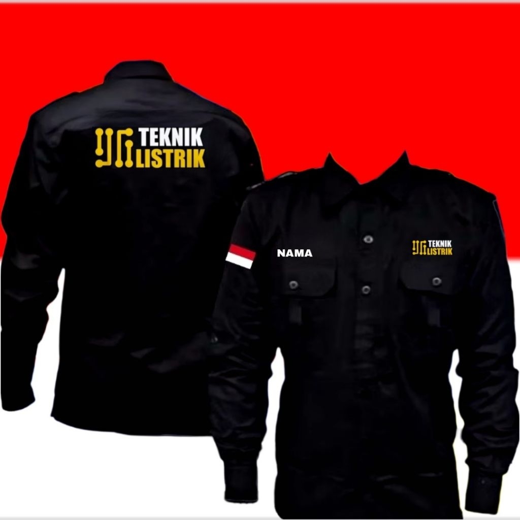 kemeja teknik listrik baju teknik listrik seragam teknik listrik Pdh teknik listrik Pdl teknik listr