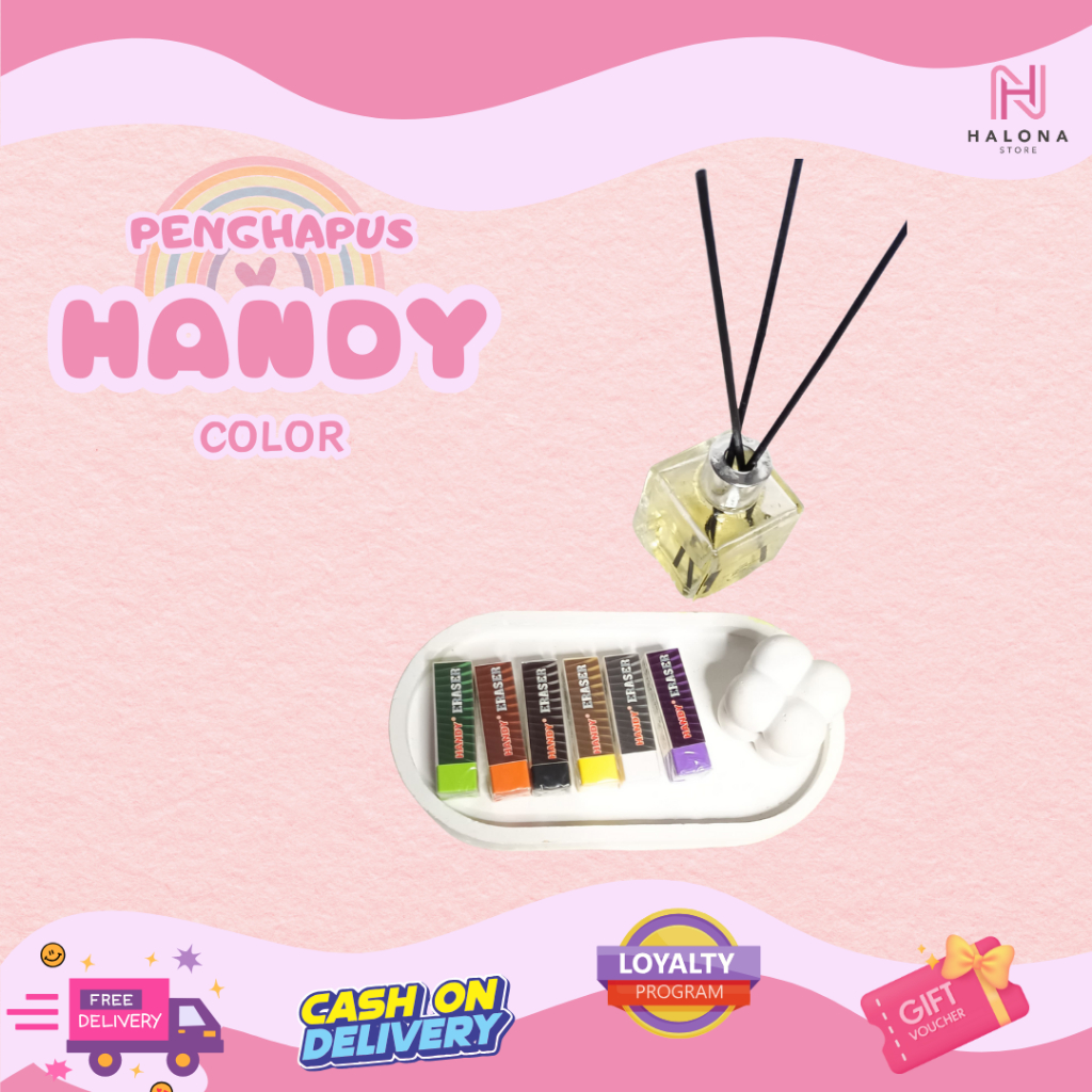 

Penghapus Pensil / pencil Eraser Handy Colour 4B