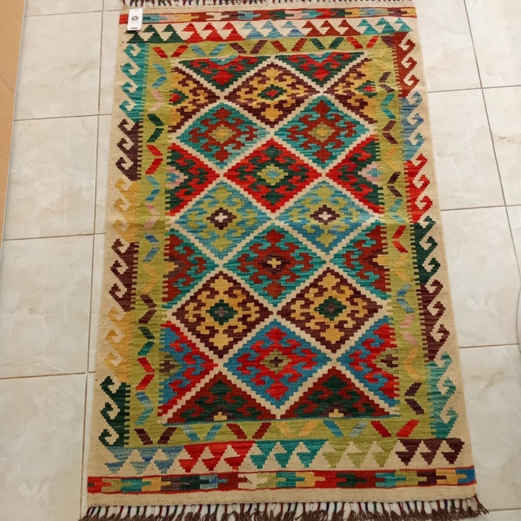 B06 KILIM TURKI 100% HANDMADE 153x97cm / KARPET KILIM TURKI ORI LIMITED