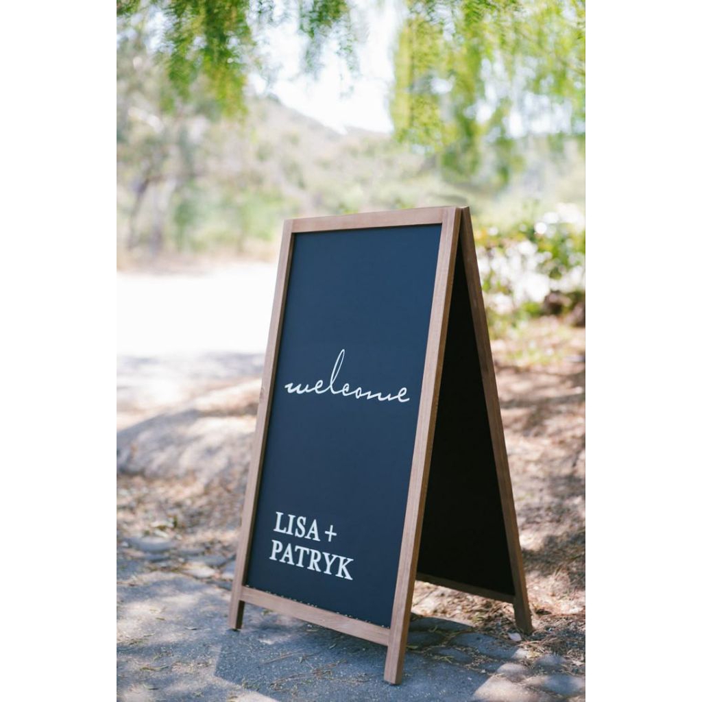 

Blackboard 2 sisi, papan menu caffe, stand menu caffe