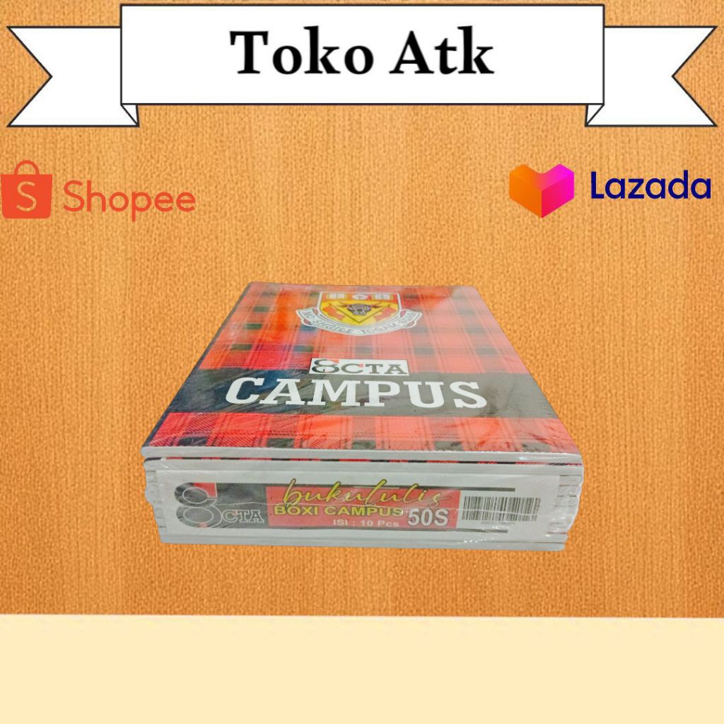 

1 pak buku tulis Campus octa 50 Lembar