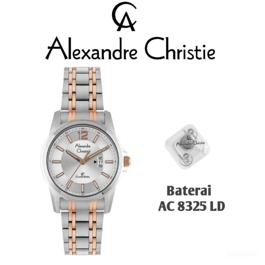 Baterai Jam Tangan Alexandre Christie Type AC 8325 LD