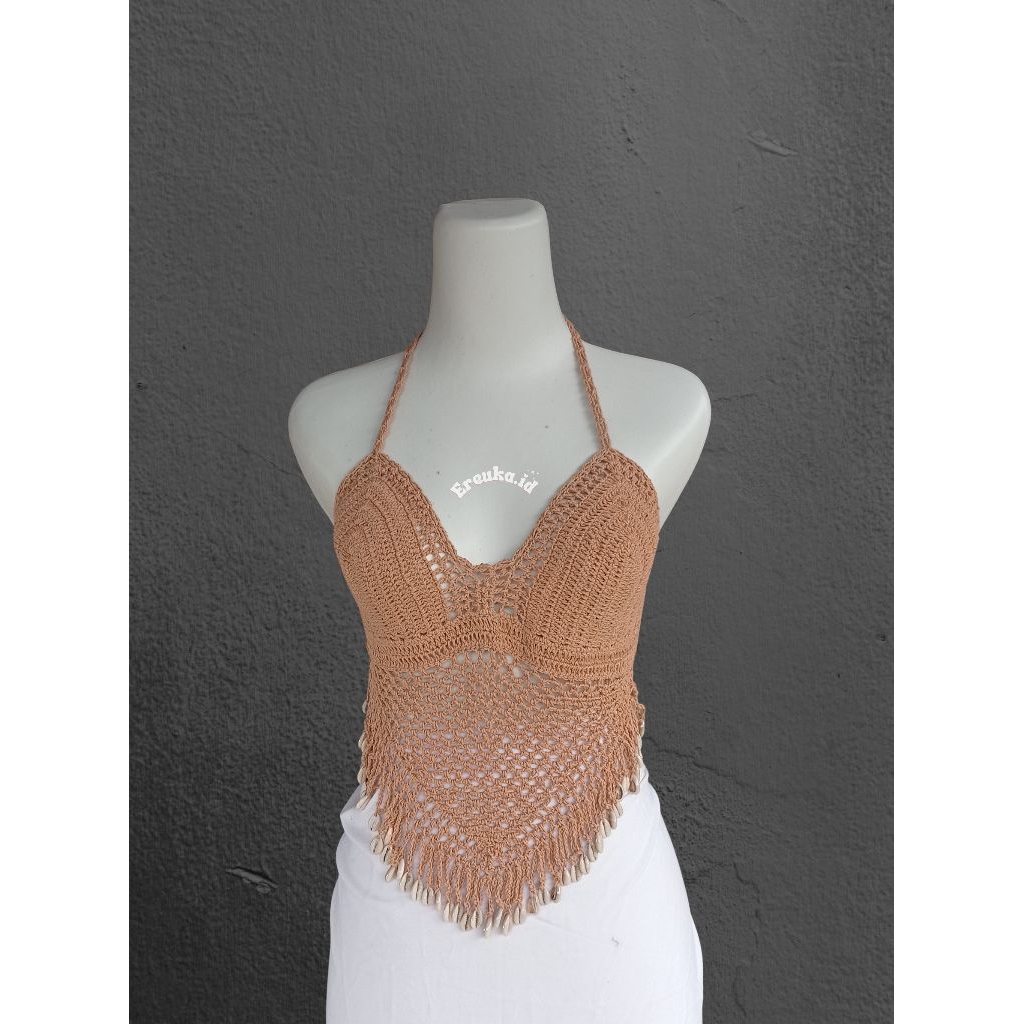 Shell top crochet bikini / bh rajut Bali