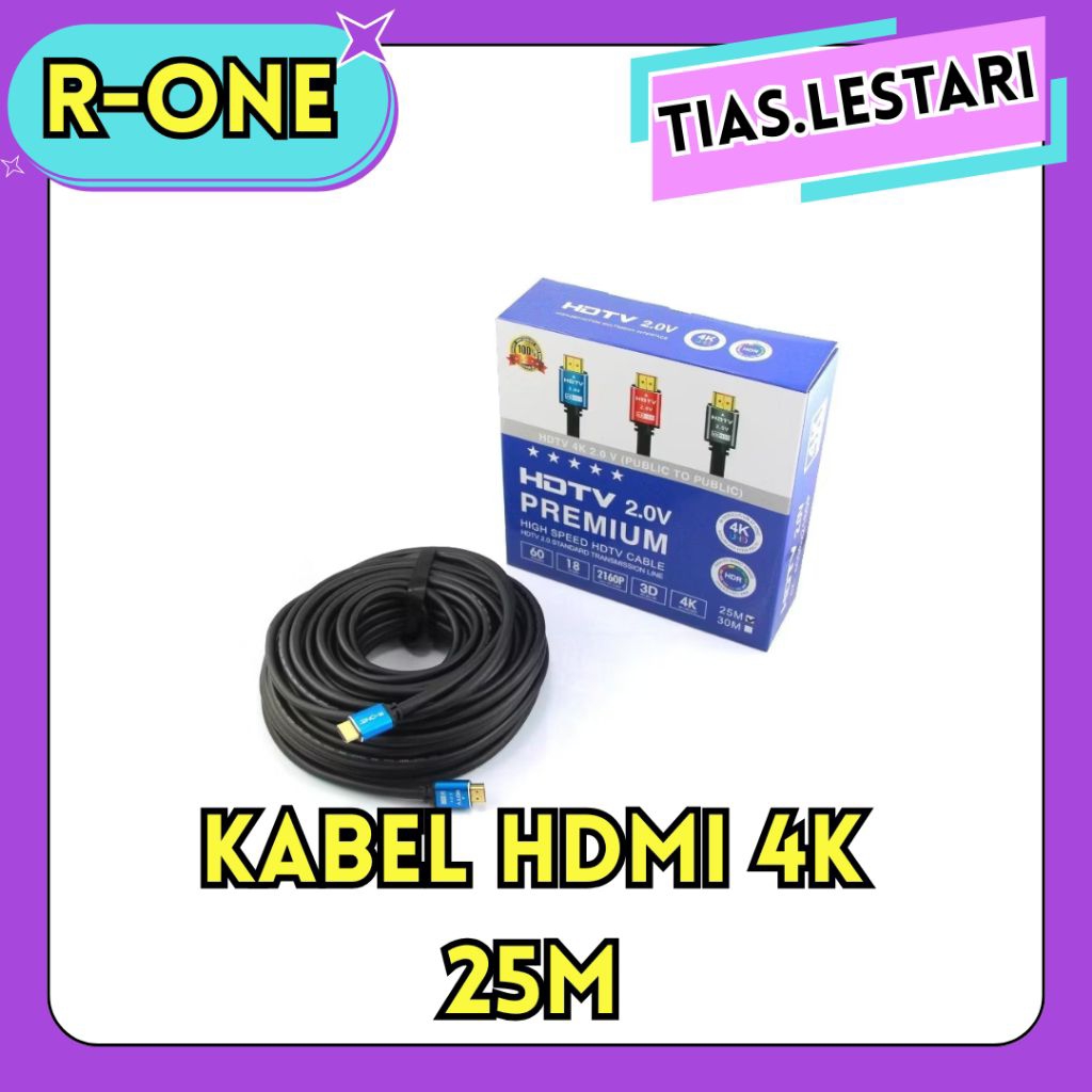 R-ONE KABEL HDMI 4K 25 METER