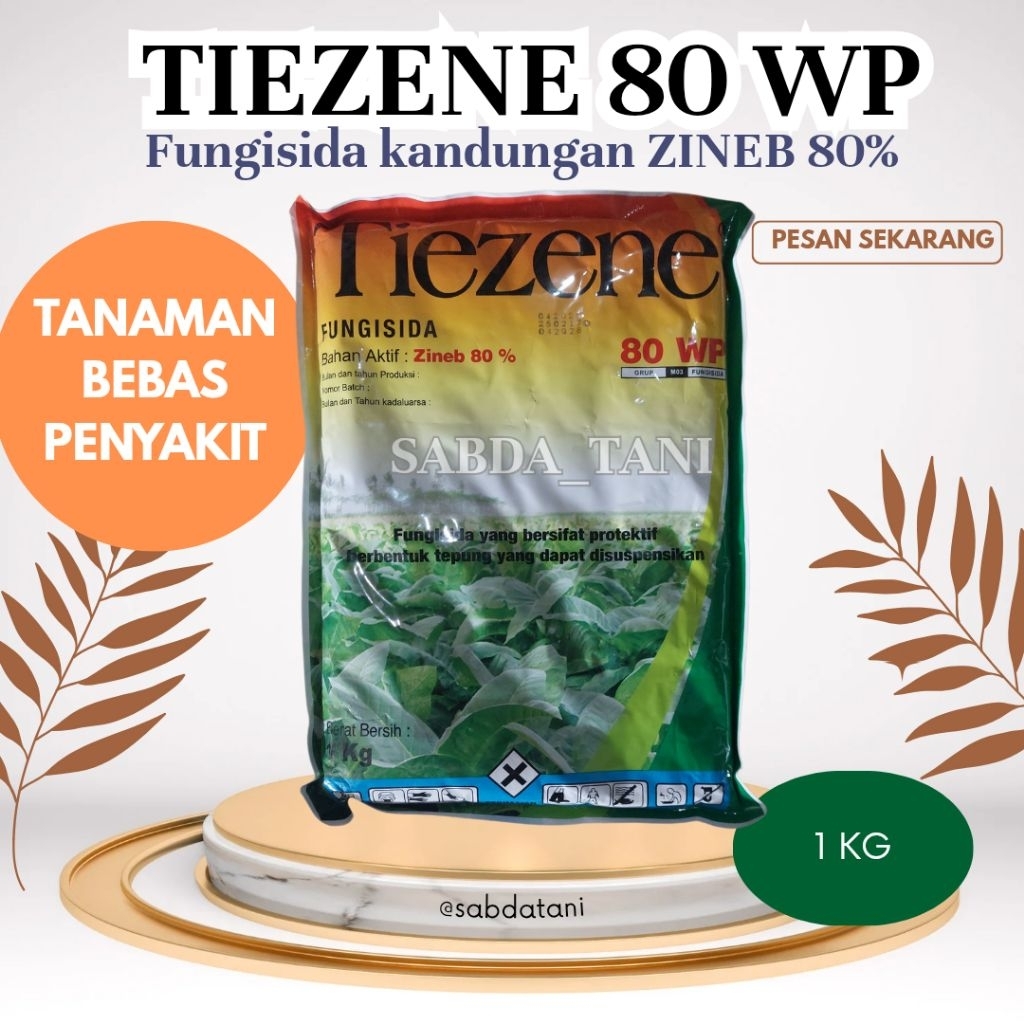 [1 kg] TIEZENE 80WP Fungisida bahan aktif zineb 80%
