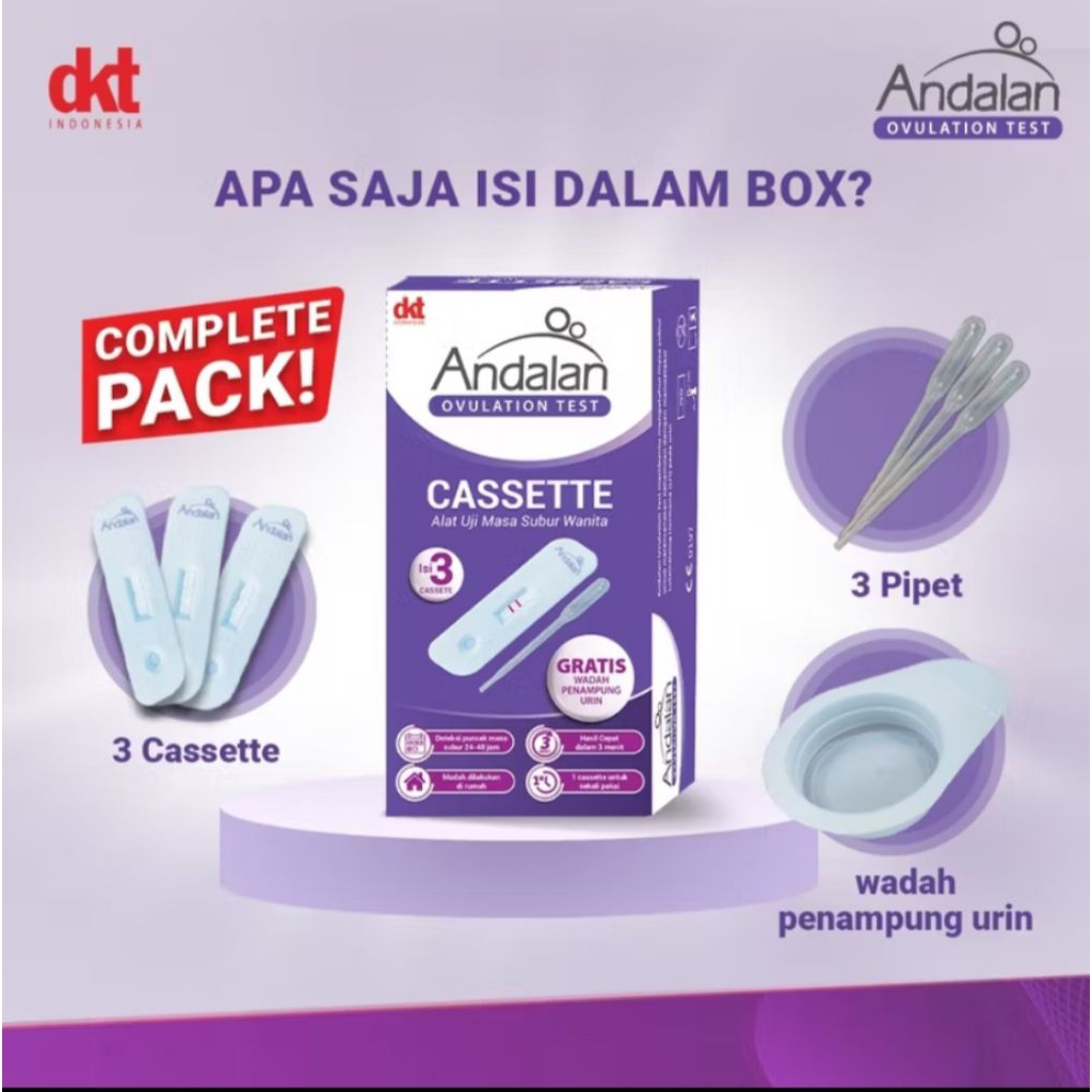 Andalan Ovulation Test +urine cup /tespek masa subur