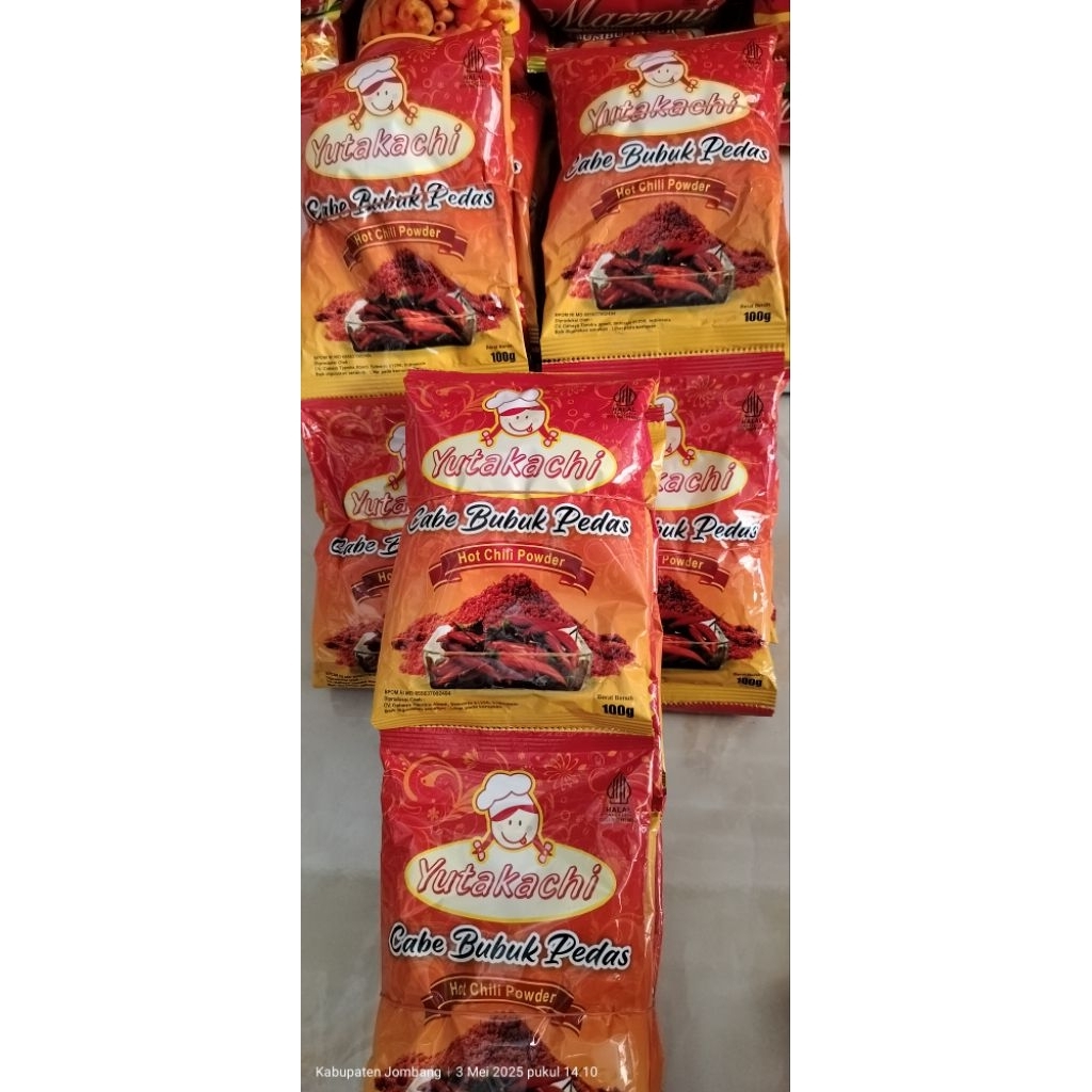 

cabe bubuk Yutakachi renteng