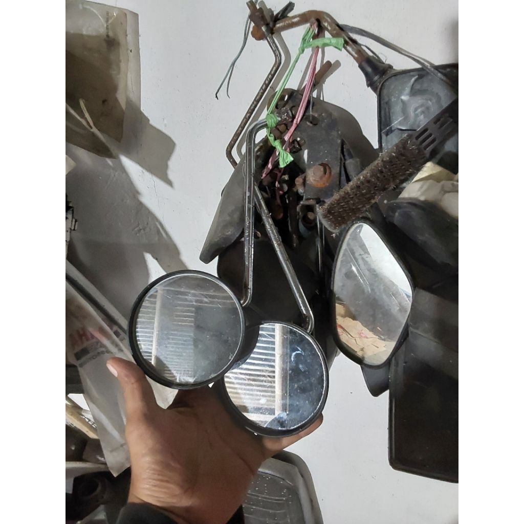 Spion Bagian kiri drat 14 Yamaha rxk rx100 dt100 Rx135 Ori